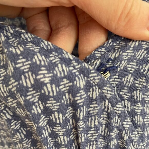 GAP Sleeveless Wrap Jumpsuit Periwinkle Blue / Purple Surplice Cropped NO BELT M - Picture 7 of 13